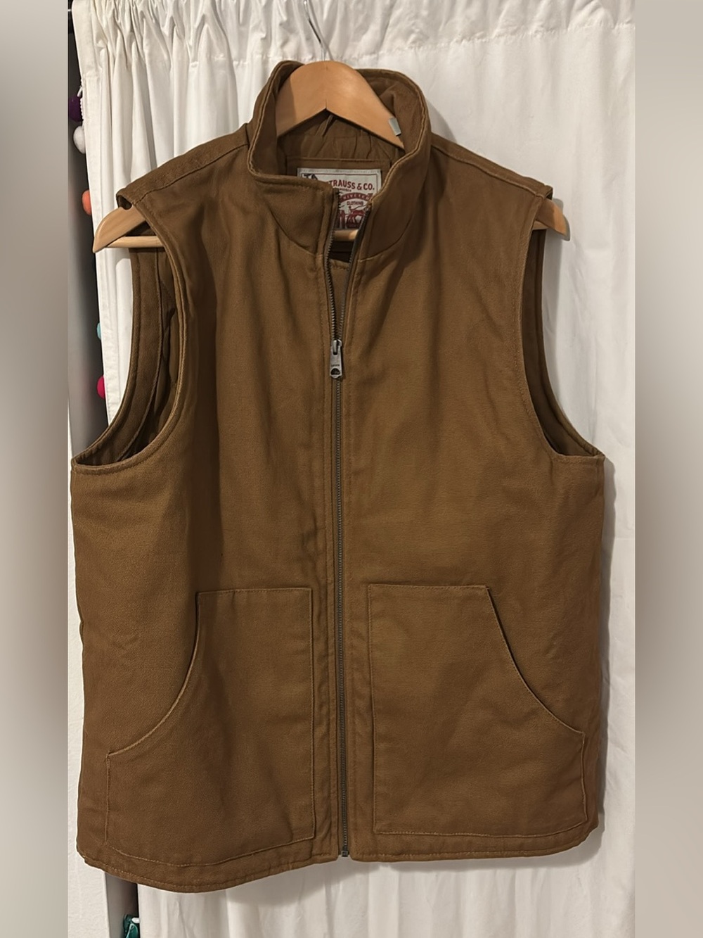 Levi's Brown Men's Sherpa-Lined Zip Front Vest
